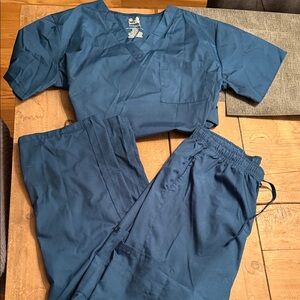 Blue Women's Scrub Set